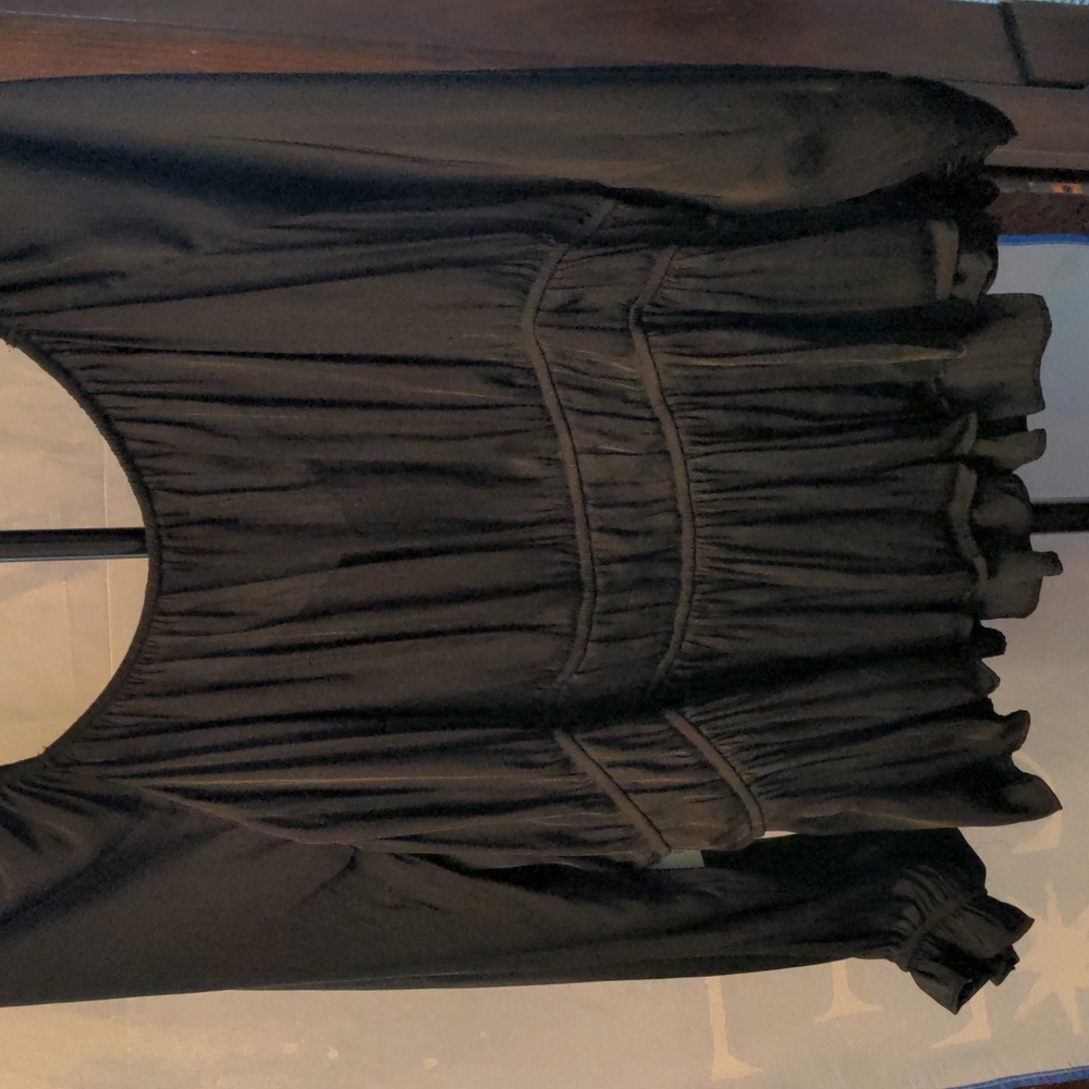 NWT Nine West, black, polyester top. XXL. Very silky soft. - Picture 4 of 4